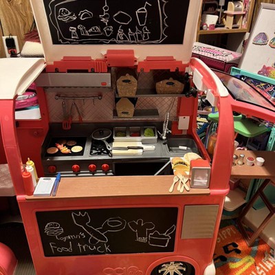 Our Generation Grill To Go Food Truck Playset With Electronics For 18 Dolls Pink Target