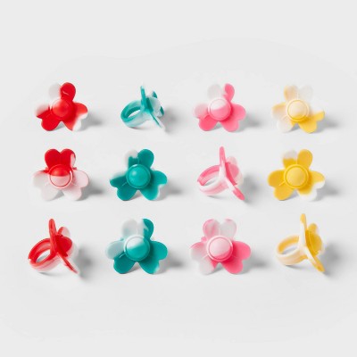 12pc Fidget Ring Valentine's Day Party Favor Set - Spritz™