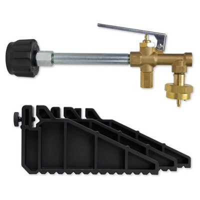 Frentaly QCC1 90-Degree Propane Refill Adapter With On/Off Valve – For 1lb Tanks