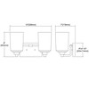 Elk Home Robins 2 - Light Vanity in  Matte Black/Brushed Brass - 3 of 4
