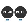 Unique Bargains Acrylic Self-Adhesive Office Business Push Pull Door Sign 8 Pcs - 3 of 4