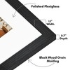 Americanflat 16x24 Poster Frame with Polished Plexiglass, Use as 12x18 Frame with Mat or 16x24 Frame Without Mat, Hudson Collection, Black - 3 of 4
