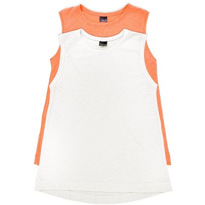 Felina Women's Velvety Soft Slub High-Low Shell Tank 2-Pack