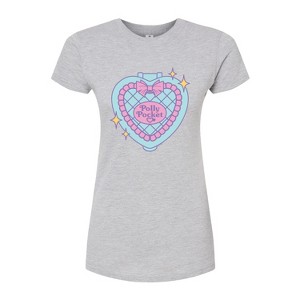 Women's - Polly Pocket - Polly Pocket Quilted Heart Case Fitted Graphic T-Shirt - 1 of 3