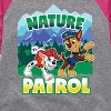 Girls' - Paw Patrol - Nature Patrol Shirt Tail Raglan Graphic T-shirt - 2 of 4