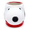 Silver Buffalo Peanuts Snoopy Christmas 3D Sculpted Ceramic Mug | Holds 20 Ounces - 2 of 4