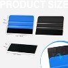 20 Pack Vinyl Squeegee with Felt Fabric, Application Tool for Tint Film, Decal, Vinyl Wrap, and Wallpaper Installation - 2 of 4