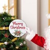 Lomsoe Merry Christmas Wooden Hanging Decor Merry Christmas Door Sign Wooden Farmhouse Wall Front Door Hanger Christmas Gift - 3 of 4