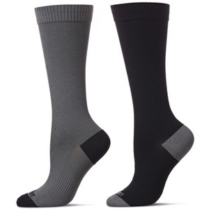 Wellfit Women's 2 Pair Pack Tipped Compression Socks - 1 of 3