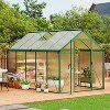 GustoWave Easy To Assemble Walk-In Aluminum Greenhouse In Black. (Upgraded Handle Version) - 4 of 4