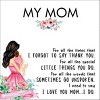Mom Greeting Card Sterling Silver Necklace Gift for Mother Ginger Lyne Collection - 4 of 4