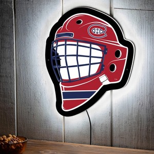 Evergreen Ultra-Thin Edgelight LED Wall Decor, Helmet, Montreal Canadiens- 15.6 x 19 Inches Made In USA - 1 of 4