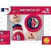 BabyFanatic Wood Rattle 2 Pack - MLB St. Louis Cardinals Baby Toy Set - 3 of 4