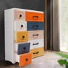 YIYIBYUS Cabinet with Drawer Small Narrow Organizer Cabinet, PP Floor Corner Cabinet - 3 of 4