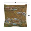 Monet  16 X 16 Decorative Throw Pillow by Trademark Fine Art - 4 of 4