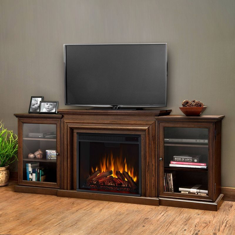 Real FlameFrederick Electric TV Media Fireplace Dark Brown, 3 of 11
