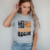 Simply Sage Market Women's Madness Begin Basketball Short Sleeve Graphic Tee - 2 of 3