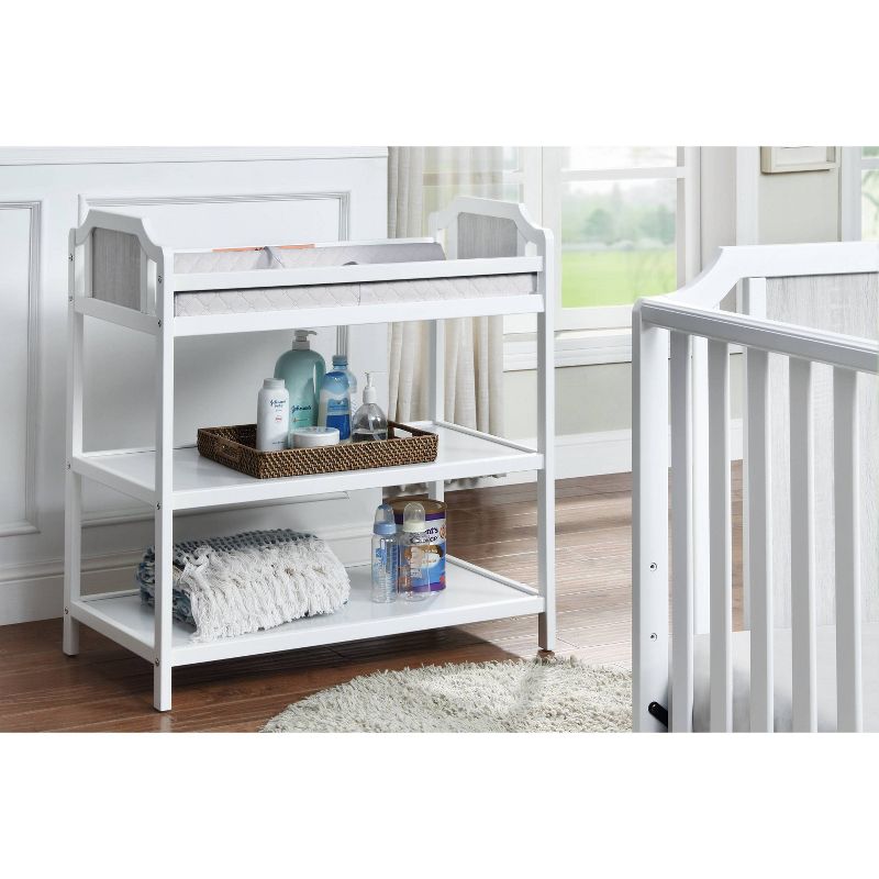 Suite Bebe Brees Changing Table - White/Graystone, 4 of 6