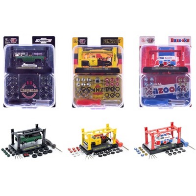 Model Kit 3 piece Car Set Release 79 Limited Edition to 9600 pieces Worldwide 1/64 Diecast Model Cars by M2 Machines