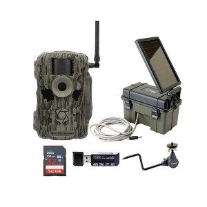 Stealth Cam 36MP Fusion Max Cellular Trail Camera with 80 Feet Detection Range with Solar Power Pack Cam Holder 32GB Memory Cards and Card Reader - 1 of 4