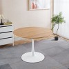 NicBex Mid-century Minimalist Wood Tulip Table Dining Table with Pedestal Base,Modern Round Kitchen Table,Dining Room Furniture - 3 of 4