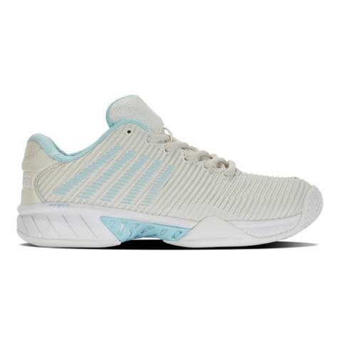 Женские кроссовки K-Swiss Hypercourt Express 2 Tennis Shoe (Vaporous Gray/White/Blue Glow), цвет: Серый