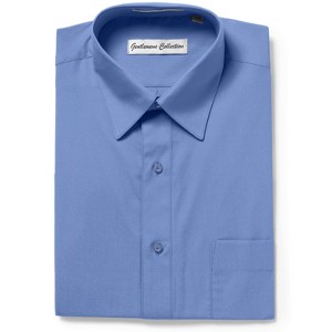Gentlemens Collection Mens 1904 Short Sleeve Classic Fit Easy Care Dress Shirt- Many Colors Available - 1 of 1