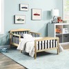 Infurnic Beds, Toddler Single Bed with Safety Guardrails and Headboard, Low To Floor Design for Toddler Children, Black, 70"*36"*27" - 2 of 4