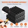 VEVOR Acoustic Foam Panels, 36 Pack 12 x 12 x 2 inches,High Density Soundproof Wall Panels,Fire-Resistant Acoustic Panels,Sound Absorbing Panels,Black - 4 of 4