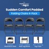 MECO Sudden Comfort Deluxe Vinyl Padded Folding Dinning Poker Table Chairs - image 2 of 4