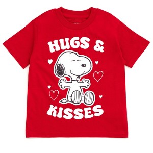 Snoopy Peanuts Halloween Christmas Valentines Day July 4th St. Patrick's Day T-Shirt Little Kid to Big Kid - 1 of 4