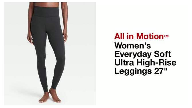 Women's Everyday Soft Ultra High-Rise Leggings - All In Motion™, 2 of 11, play video
