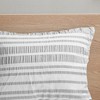 Gracie Mills Endellion Striped Comforter Set with Ruched Pattern - Full/Queen - Grey - 4 of 4