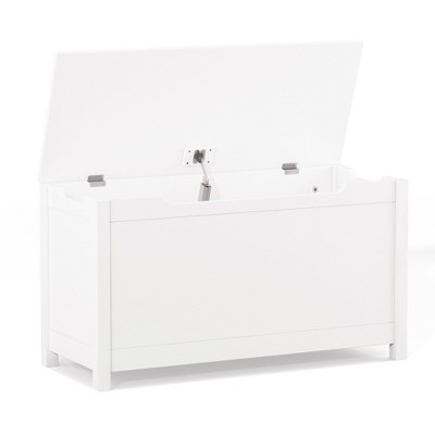 GlasFlength Decorative Storage Cabinets Farmhouse Modern Style, Ample Storage, Sturdy Build, Natural with Spaious Compartment, White, 31.5"*13"*16.7"