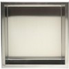 ALFI 12 x 12 Brushed Stainless Steel Square Single Shelf Bath Shower Niche - 2 of 4