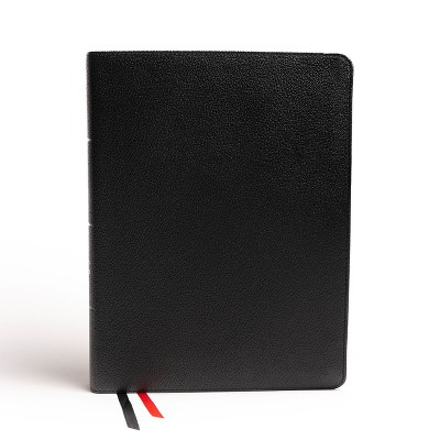 NASB Tony Evans Study Bible, Black Genuine Leather - by  Tony Evans & Holman Bible Publishers (Leather Bound)