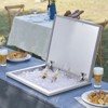 VEVOR Drop in Ice Chest, 28"L x 16"W x 17"H Stainless Steel Ice Cooler, Commercial Ice Bin with Hinged Cover, 40 qt Outdoor Kitchen Ice Bar - 2 of 4