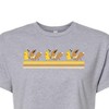 Women's - Pokémon - Pikachu Eevee Retro Cropped Graphic T-Shirt - 2 of 4