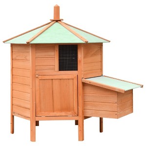 vidaXL Chicken Cage Solid Pine & Fir Wood 49.6"x46.1"x49.2" - 1 of 4