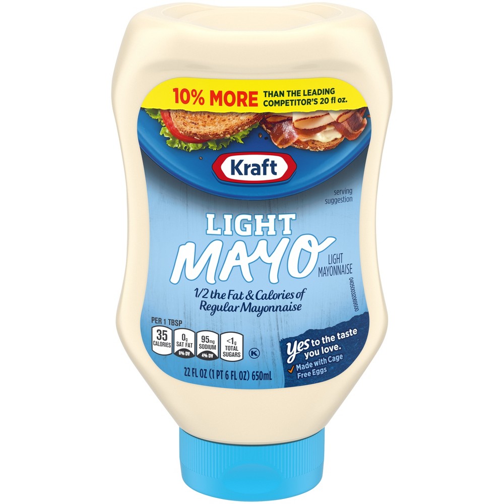 UPC 021000026807 product image for Kraft Light Mayonnaise Squeeze Bottle 22 oz | upcitemdb.com