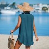 Women's V-Neck Basic Collar Cover-Up Dress - Cupshe - 3 of 4