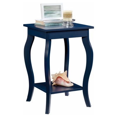 target blue side table