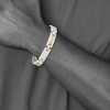 Black Bow Jewelry Men's Stainless Steel and 14k Gold-plated 8.5 Inch Bracelet - 4 of 4