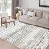 Rugs for Living Room Non Slip Washable Rug, Soft Large Area Rug Indoor Carpet Rug Neutral Rug Low Pile for Bedroom Playroom Brown - 3 of 4