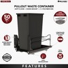 Rev-A-Shelf Pullout Kitchen Trash Can 50 qt. with Soft-Close, 53WC-1550SCDM-118 - 3 of 4