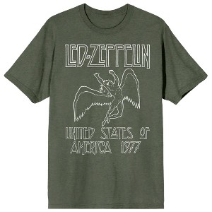 Led Zeppelin Falling Icarus 1977 Crew Neck Short Sleeve Men's T-shirt - 1 of 2