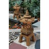 Design Toscano Sacred Pagoda Lantern Illuminated Statues: Set of Two - 4 of 4