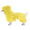 Unique Bargains Hooded Dog Bathrobe XS Yellow - 4 of 4