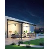 10'x 12' Lean to Gazebo, Hardtop Wall Pergola with Polycarbonate Roof, Aluminum Frame Mounted Gazebo for Lawn Patio Deck Yard and Party - 3 of 4