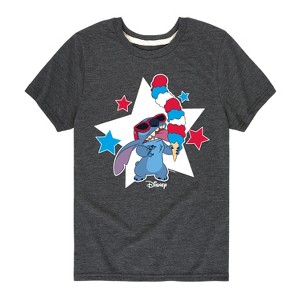 Boys' - Lilo and Stitch - Stitch Ice Cream Short Sleeve Graphic T-Shirt - 1 of 4